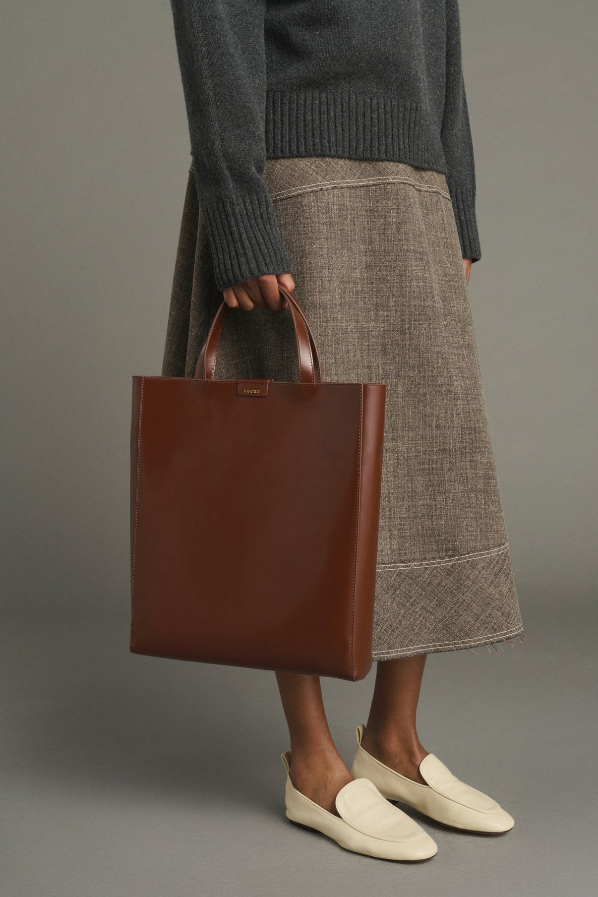 Bolso Wilo - Coñac - Cuero - Mujer vue 2