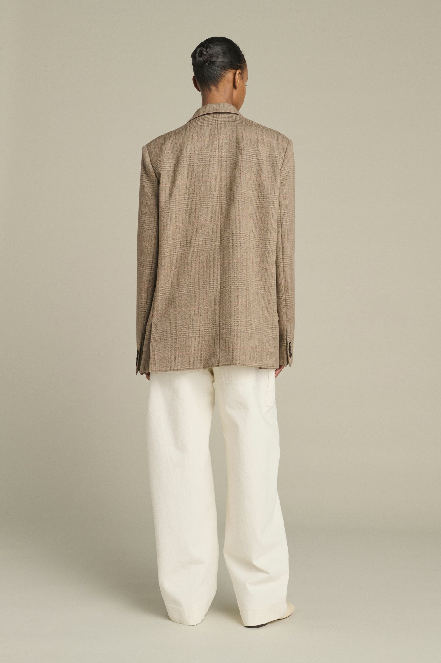 Chaqueta Hermosa - Marrón/Beige - Lana - Mujer
