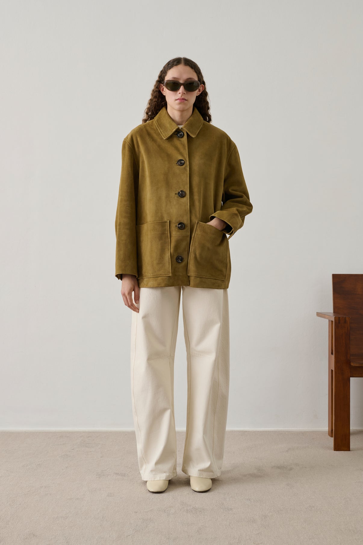 Blouson Vincenzo - Sable - Cuir - Femme vue 1