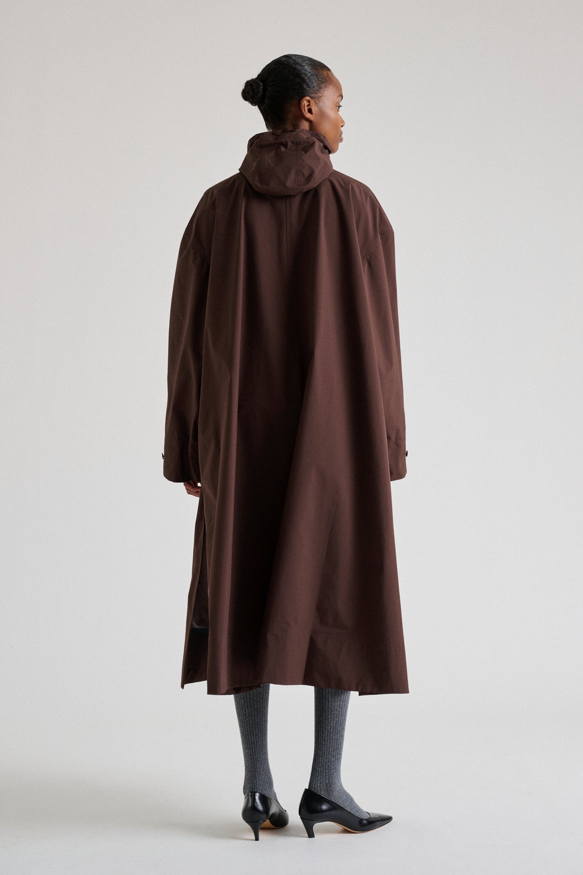 Trench Pradel - Chocolate oversize para mujer - Soeur