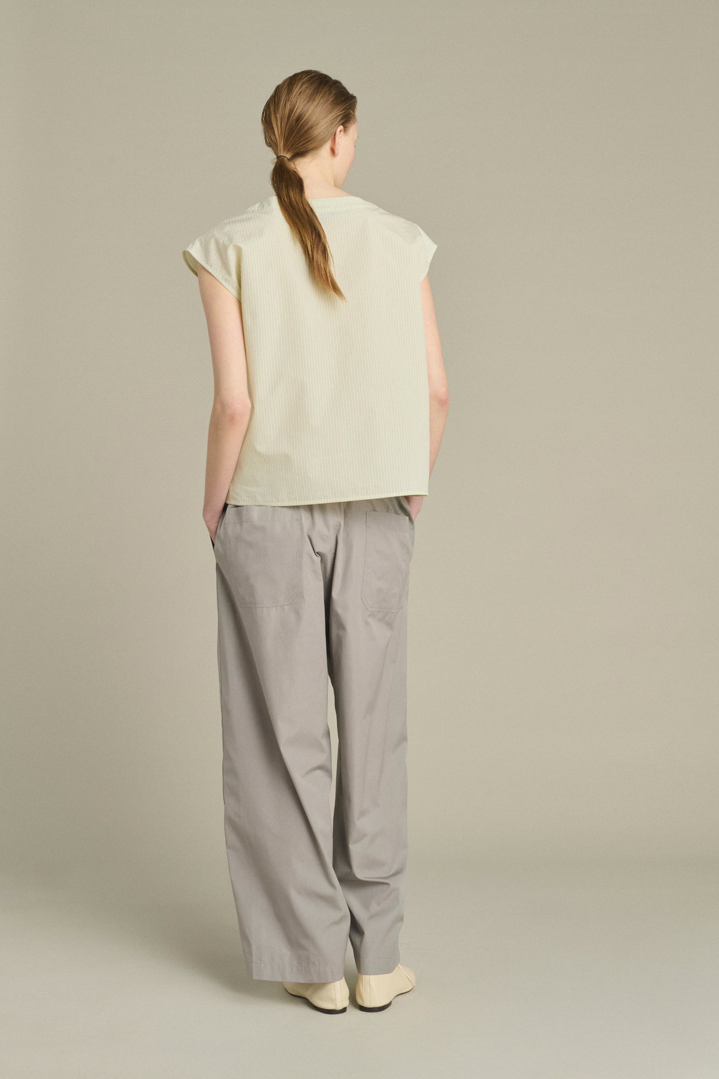 Blusa Lorena - Verde/Crudo - Algodón - Mujer