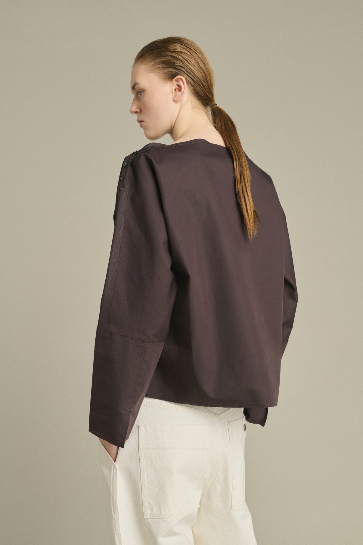 Blusa Kate - Higo/Marrón Oscuro - Algodón - Mujer vue 4