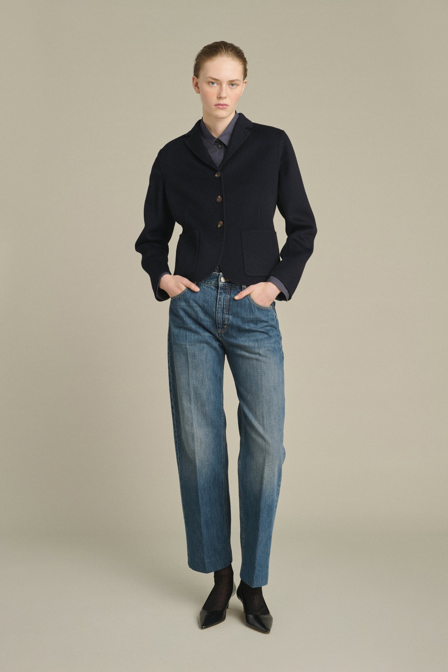 Chaqueta Hespera - Deep Navy - Lana - Mujer