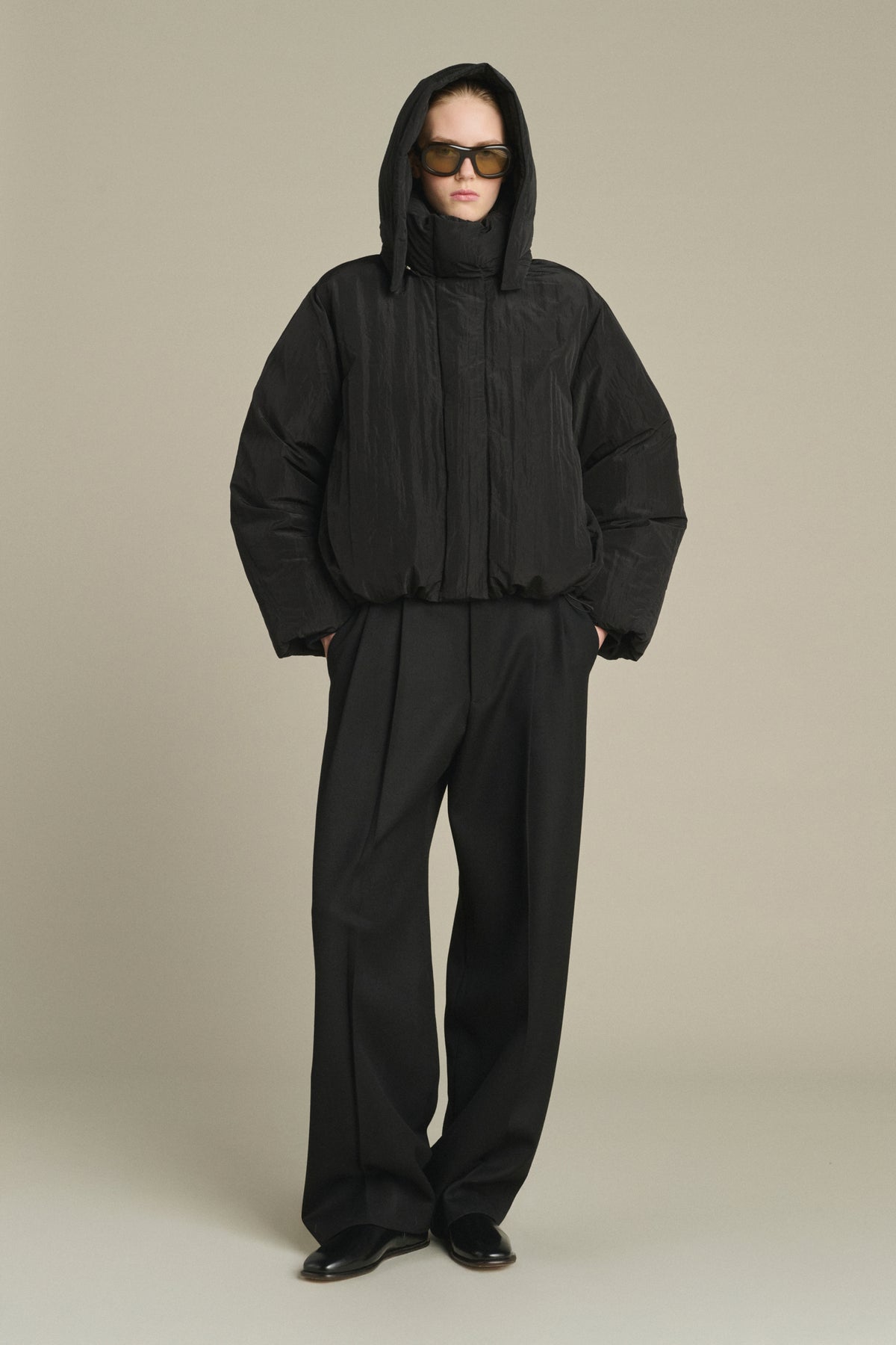 Plumífero Java - Negro Reversible Corto Mujer - Soeur