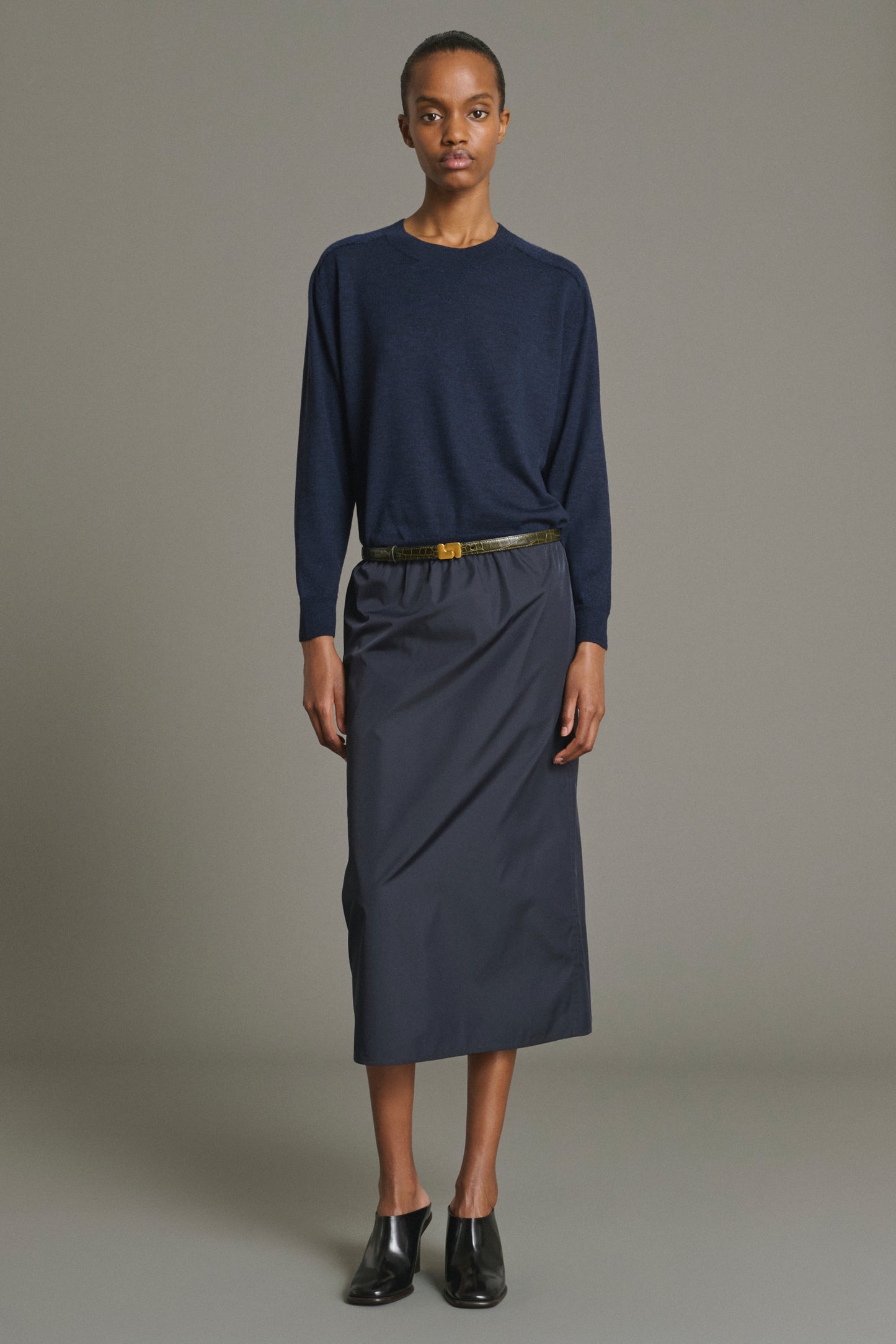 Jersey Pio - Navy lana merina fina mujer - Soeur