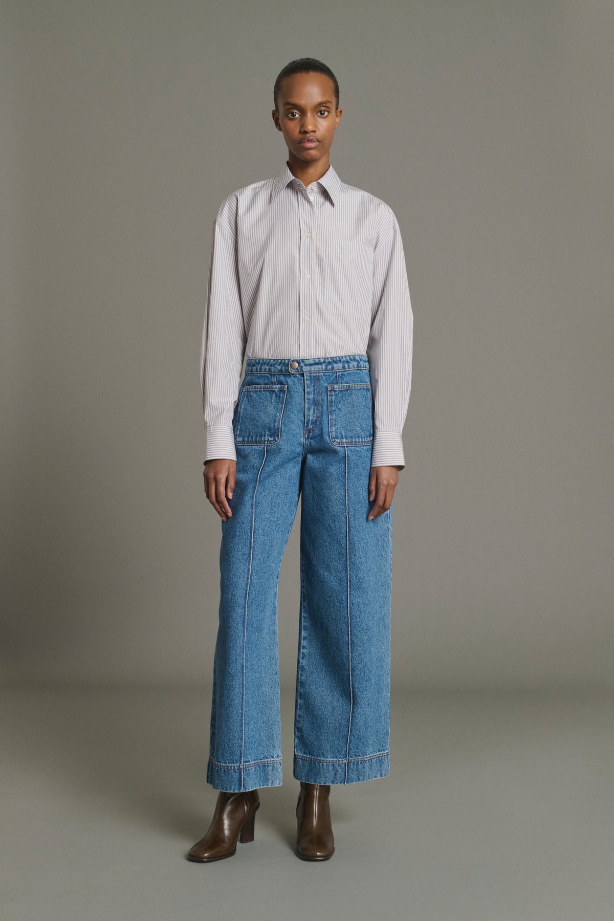Vaqueros Harry - Azul lavado acampanado mujer - Soeur