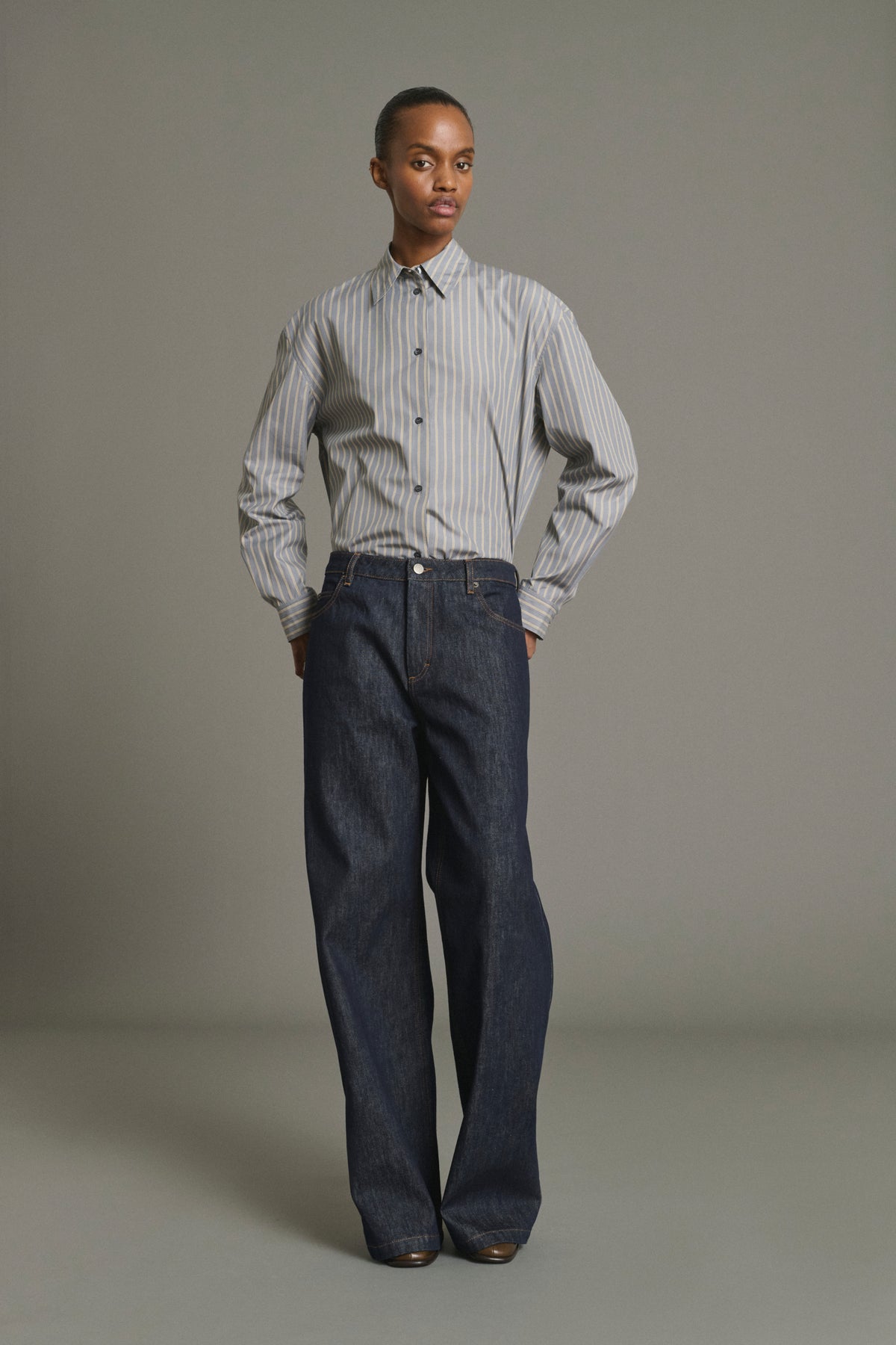 Vaqueros Calvin - Raw Denim recto Femme - Soeur vue 5
