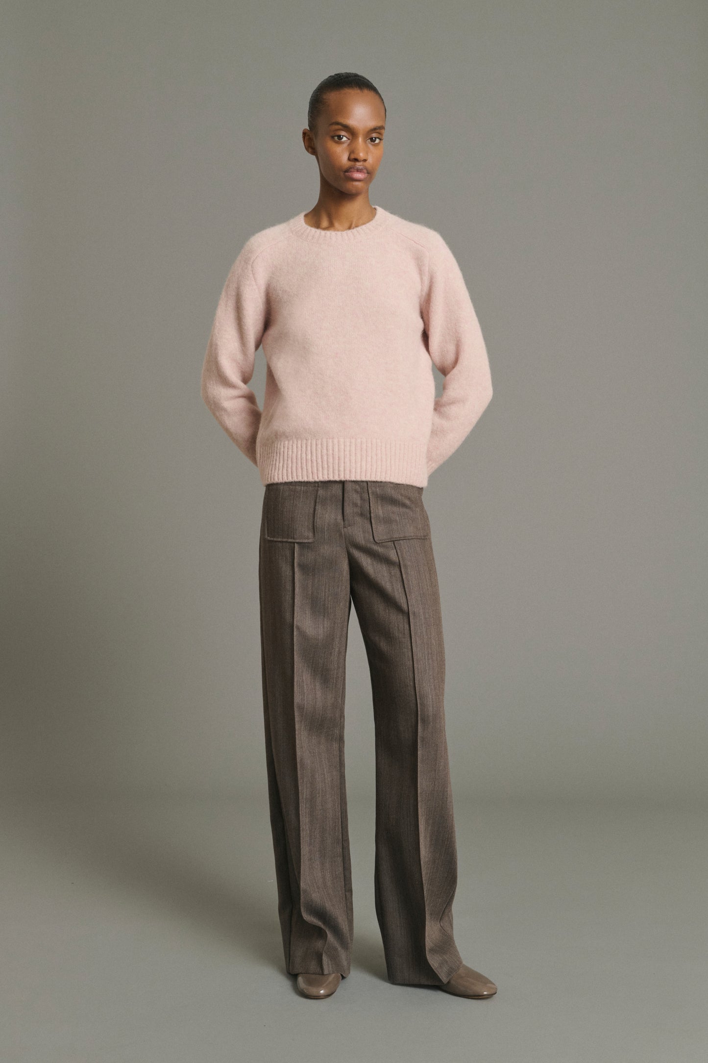 Pantalón Harold - Marrón Glacé - Lana - Mujer