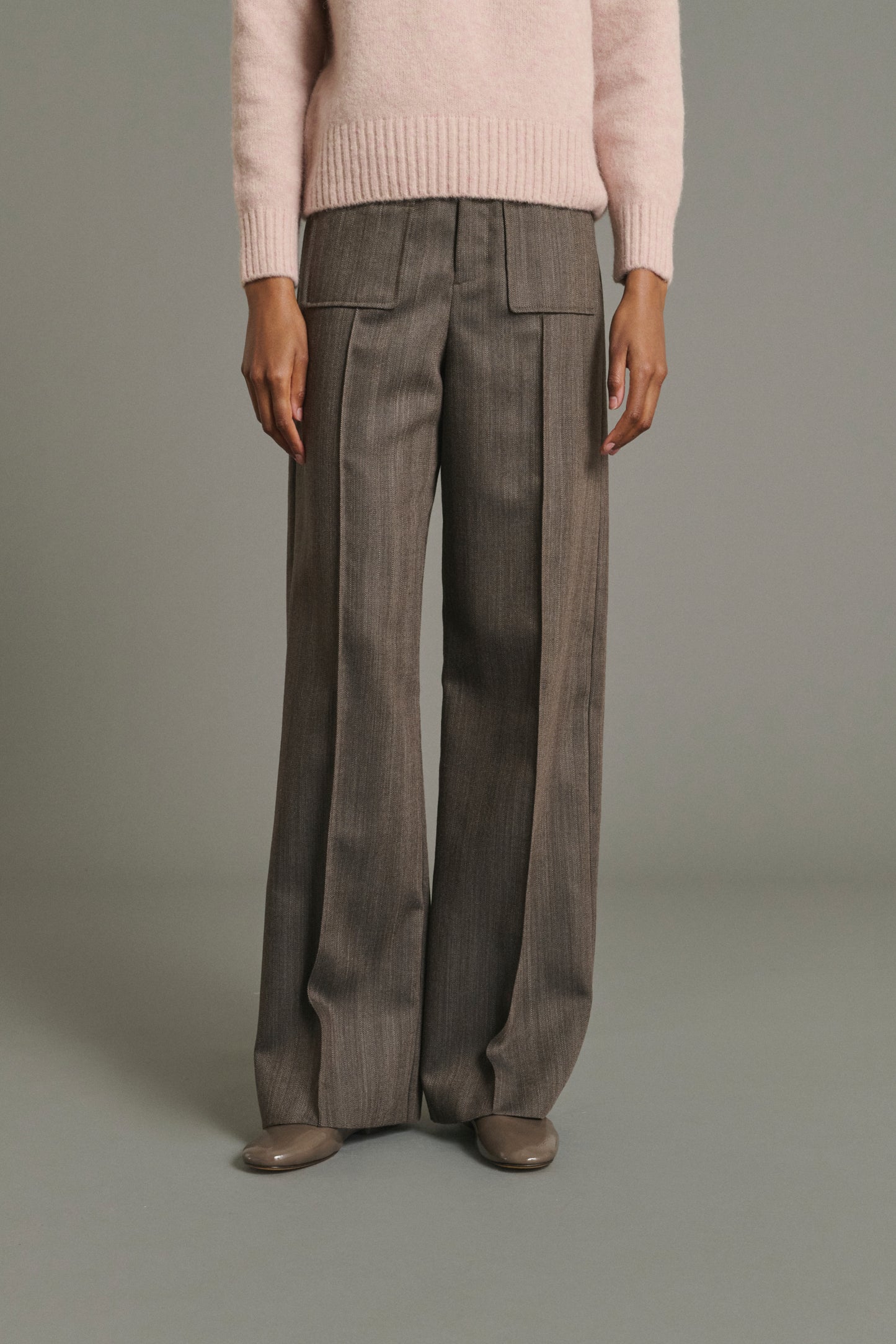 Pantalón Harold - Marrón Glacé - Lana - Mujer