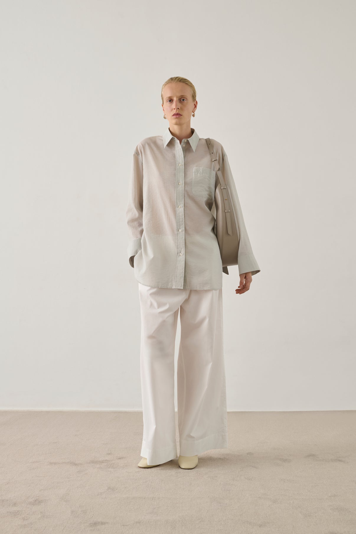 Camisa Francesca - Gris claro - Mujer vue 3