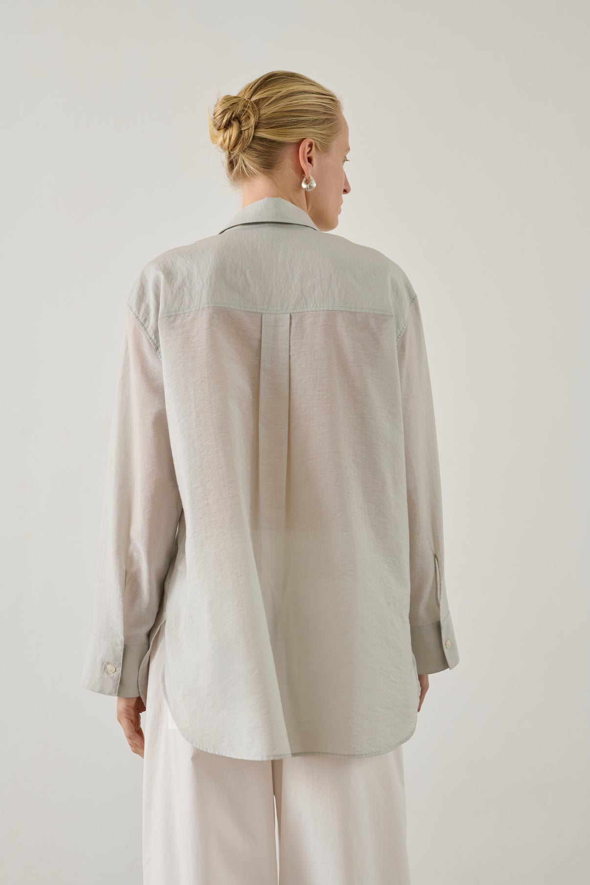 Camisa Francesca - Gris Claro - Mujer vue 4