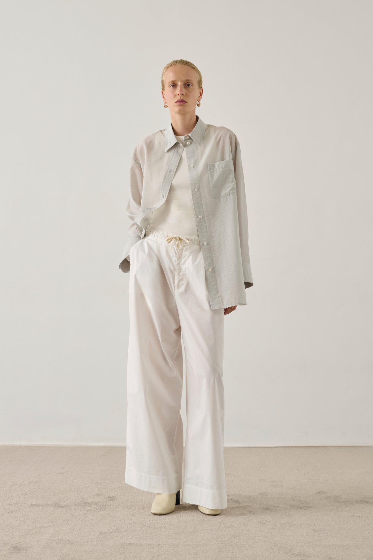Camisa Francesca - Gris claro - Mujer vue 1