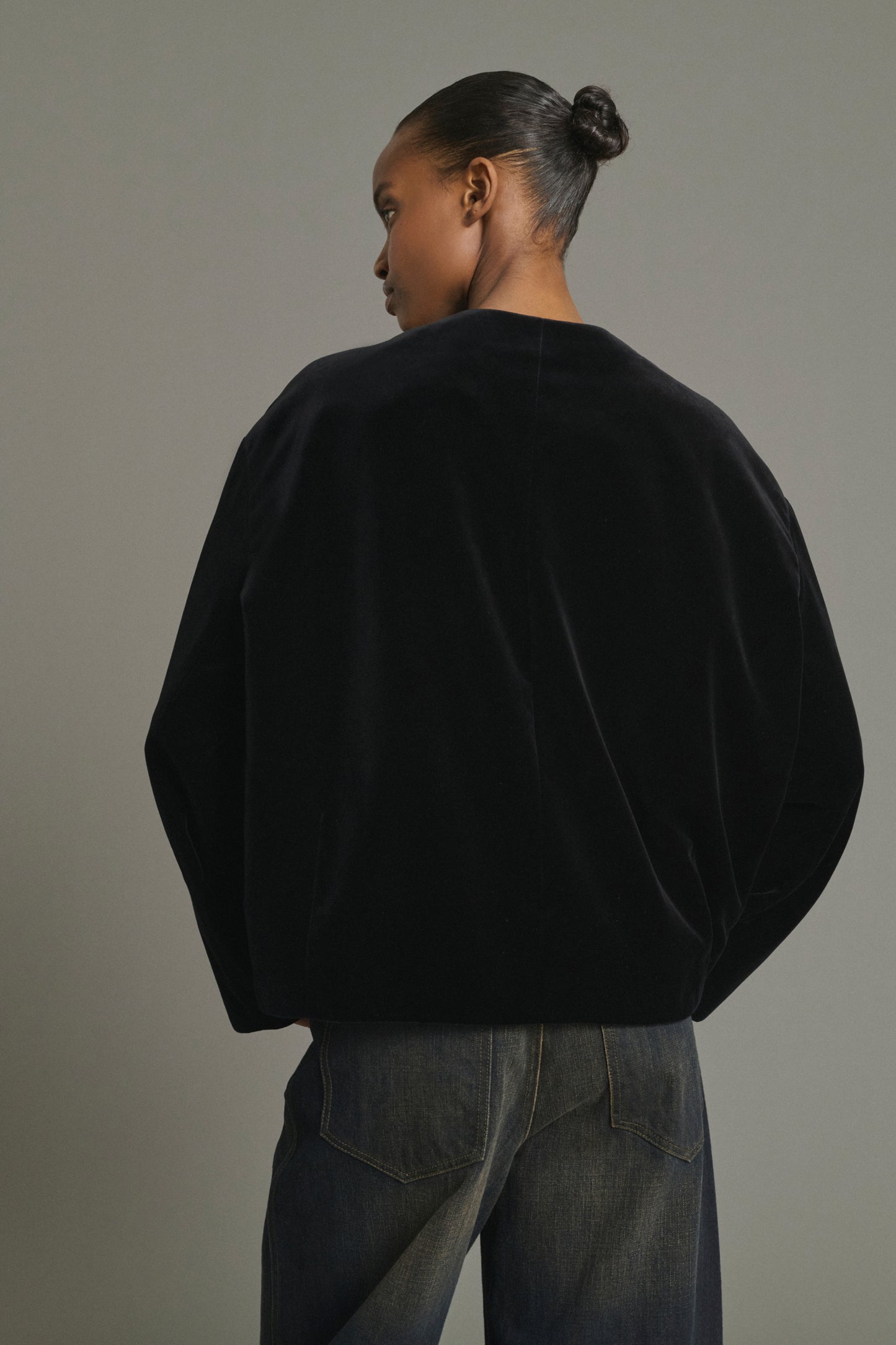 Chaqueta Louis - Negro - Algodón - Mujer