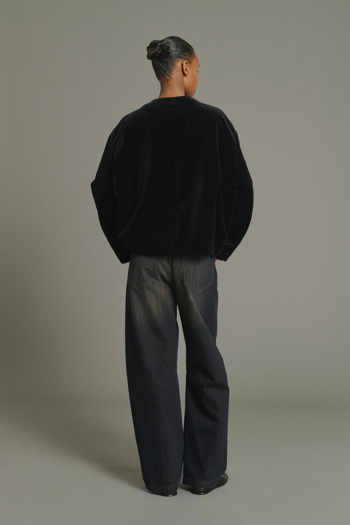 Chaqueta Louis - Negro - Algodón - Mujer vue 2