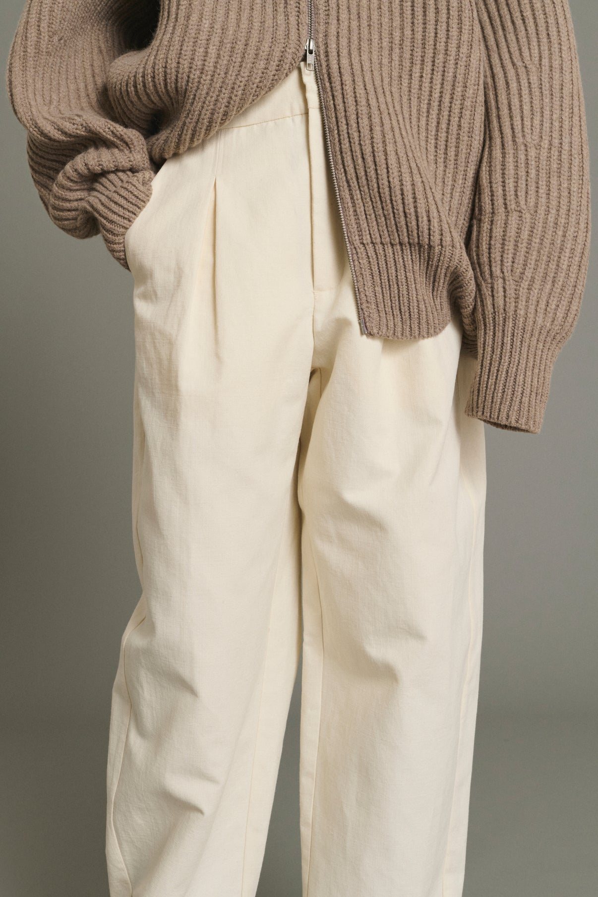 Pantalón Baptiste - Crudo - Algodón - Mujer vue 5