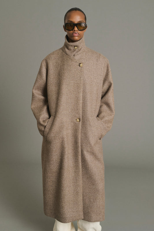 Abrigo Germain - Taupe - Lana - Mujer