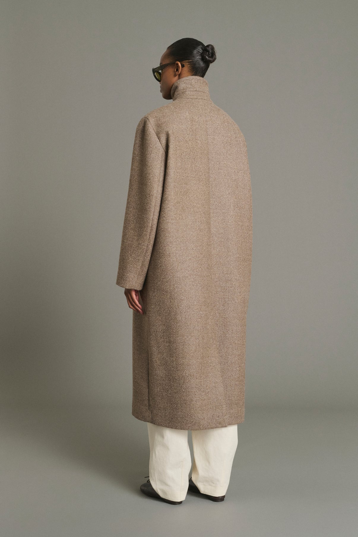 Abrigo Germain - Taupe - Lana - Mujer vue 2