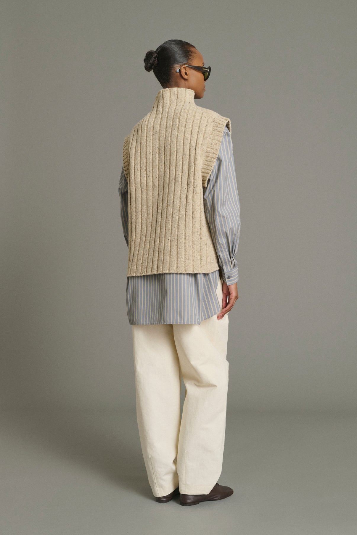 Jersey Jethro - Beige Claro - Lana - Mujer vue 2