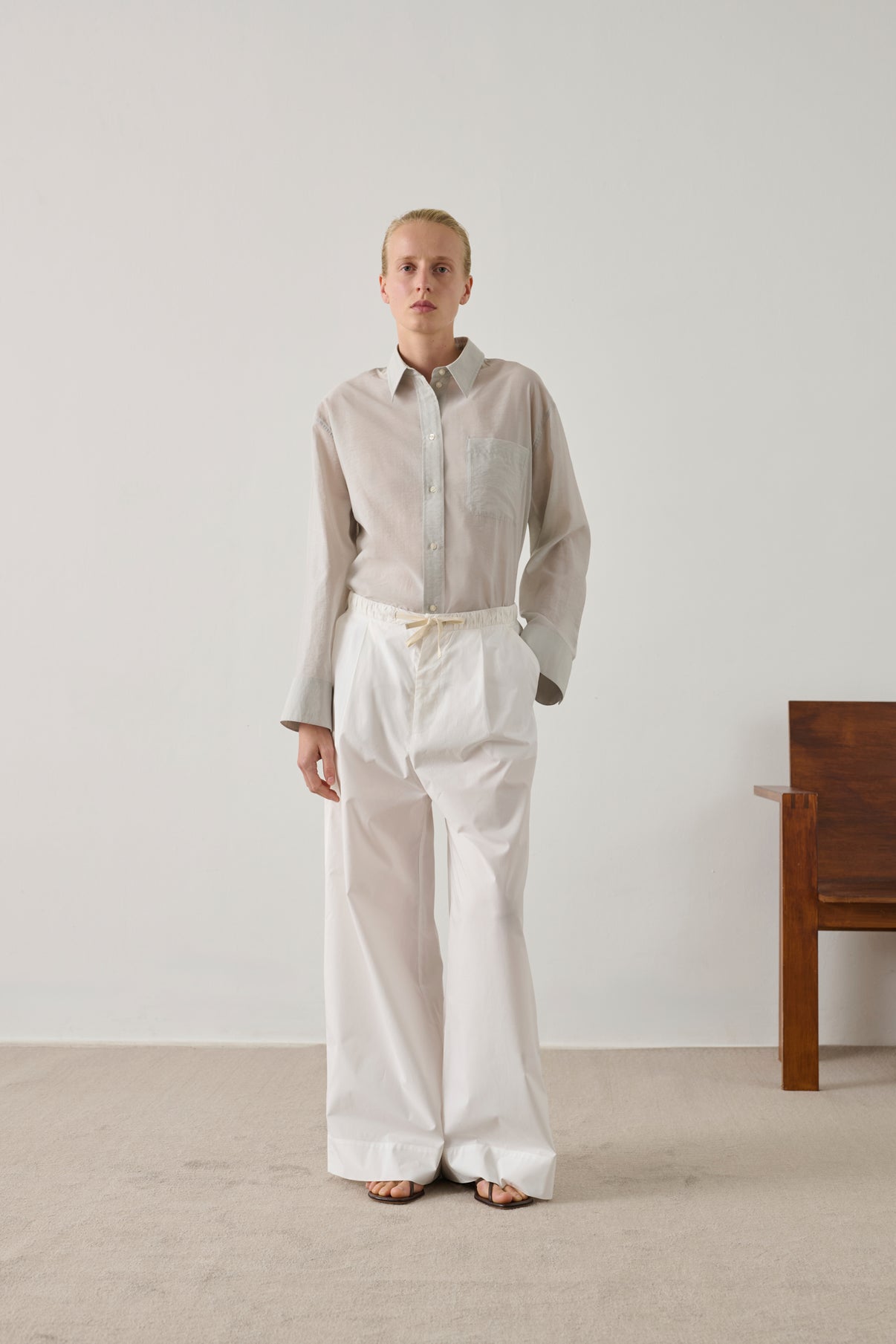 Camisa Francesca - Gris claro - Mujer vue 5