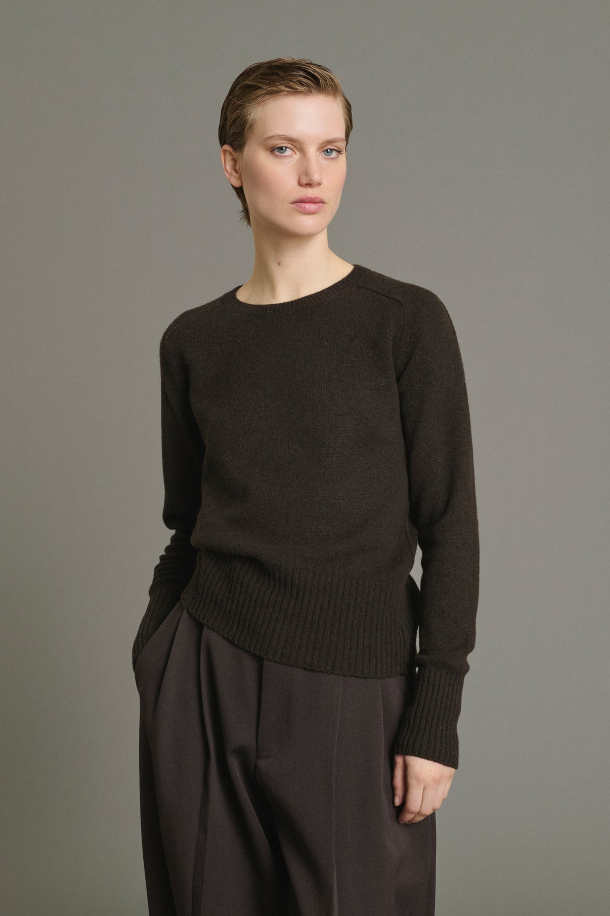 Jersey Jamie - Chocolate - Lana Merino - Mujer vue 2