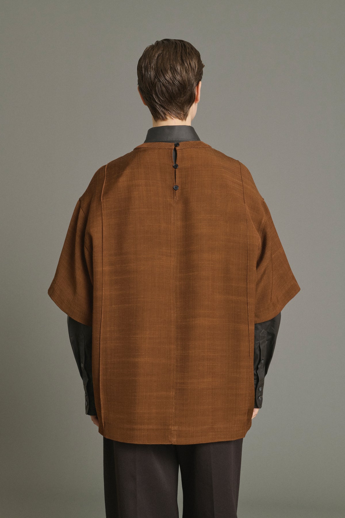 Camisa Lisa - Caramelo - Mujer vue 4