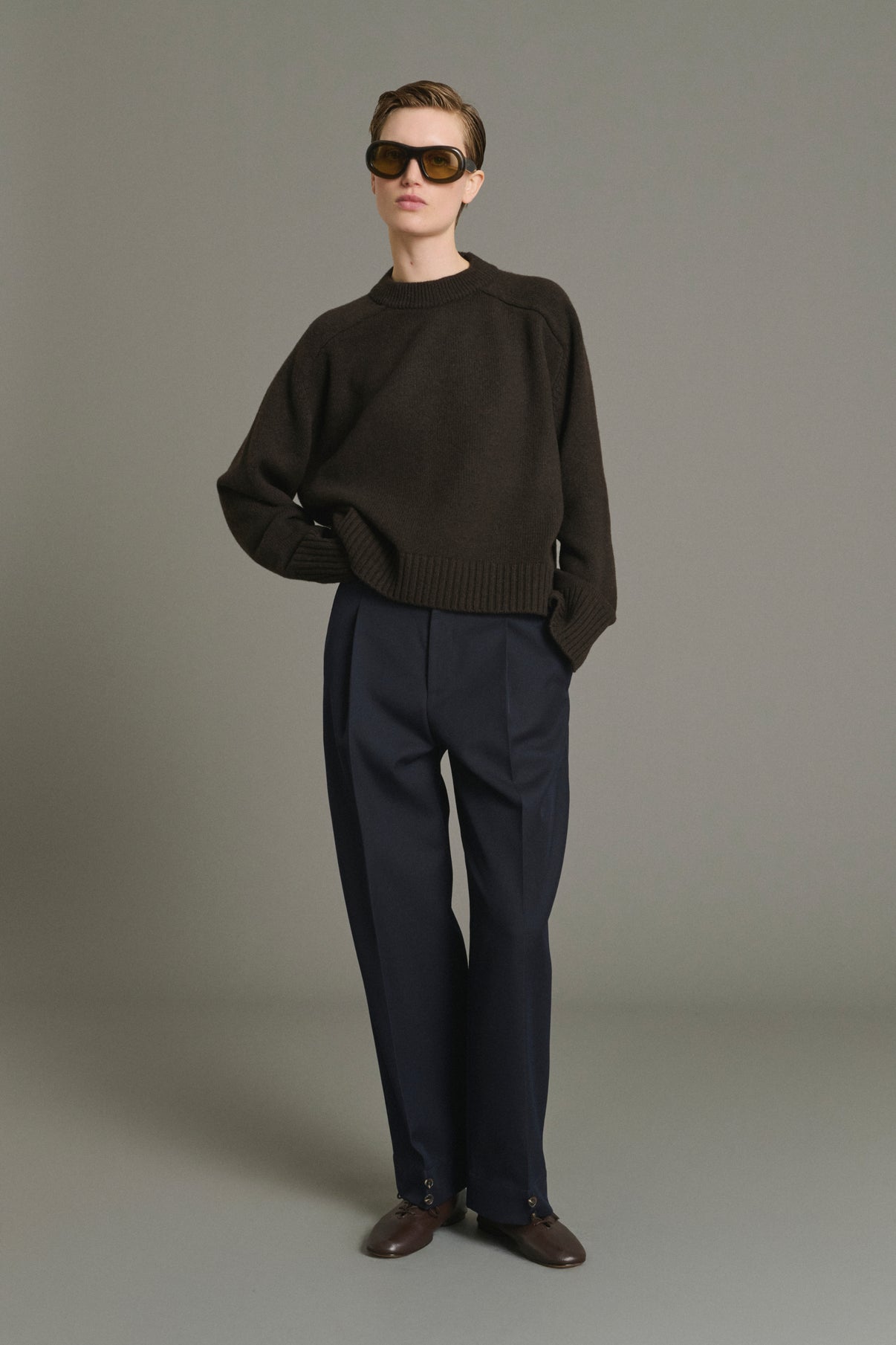 Jersey Will - Chocolate - Lana Merino - Mujer vue 1