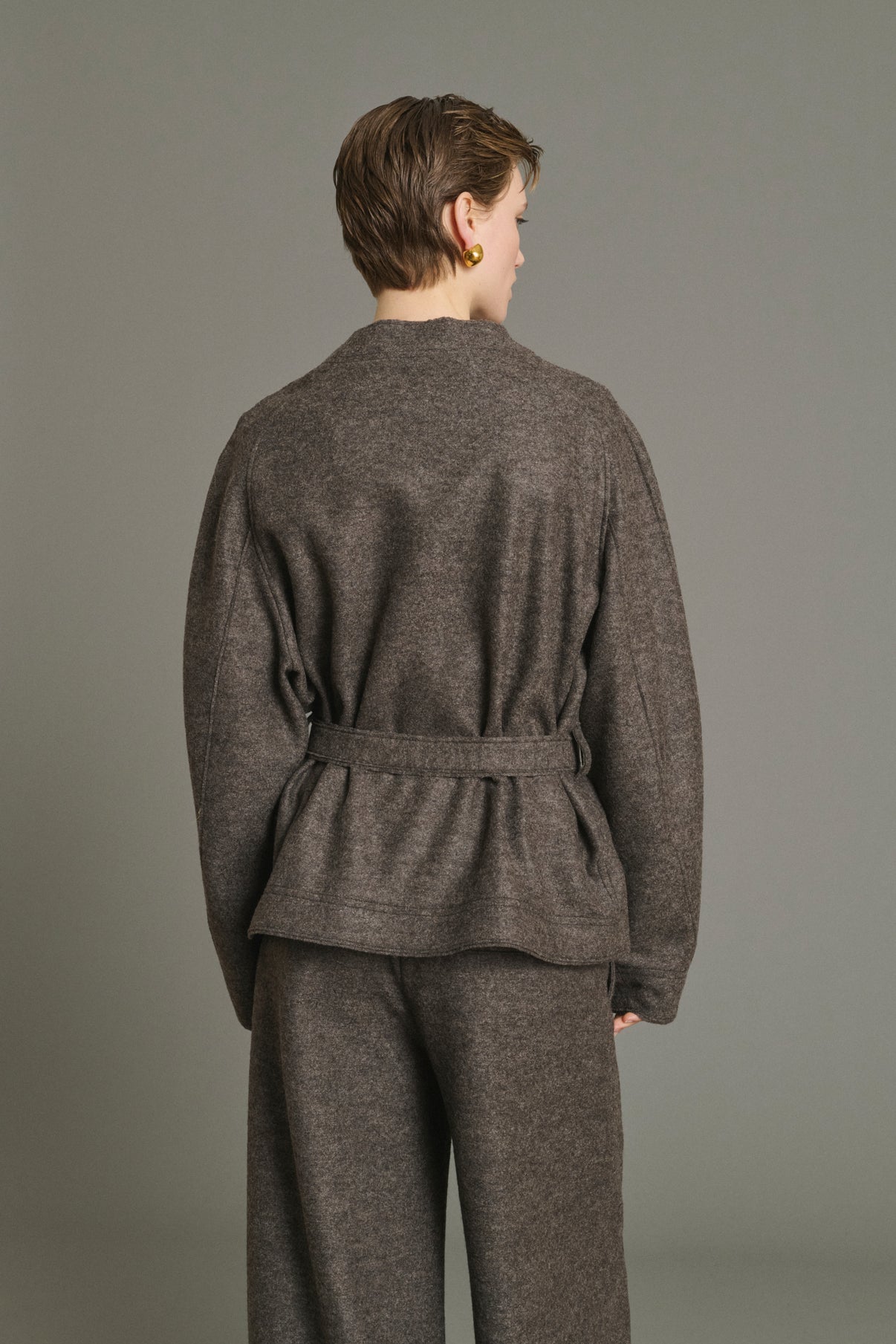 Chaqueta Theia - Taupe Jaspeado - Lana - Mujer vue 2