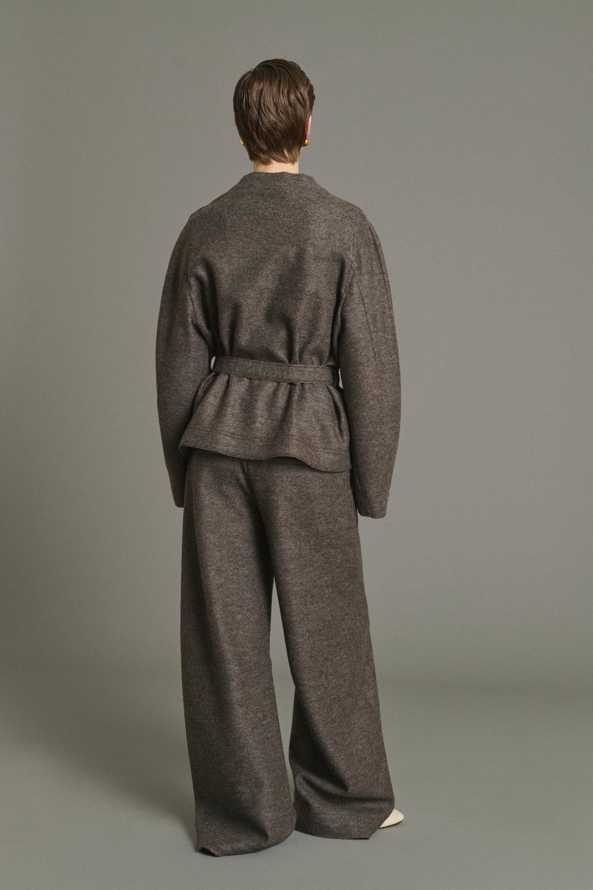 Chaqueta Theia - Taupe Jaspeado - Lana - Mujer vue 4