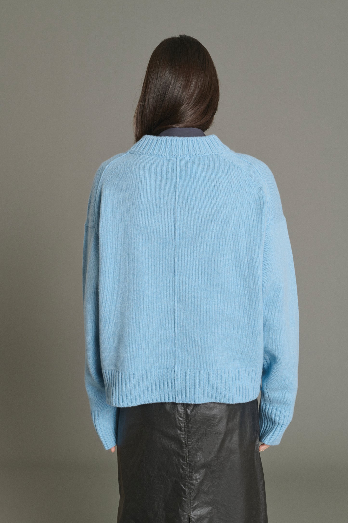Jersey Julie - Azul Claro - Lana Merino - Mujer