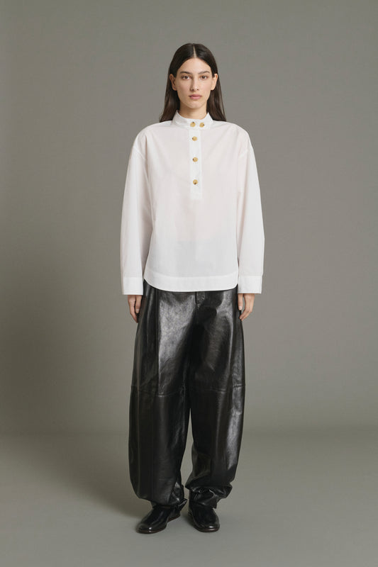 Blusa Lizzie - Blanco Roto - Algodón - Mujer
