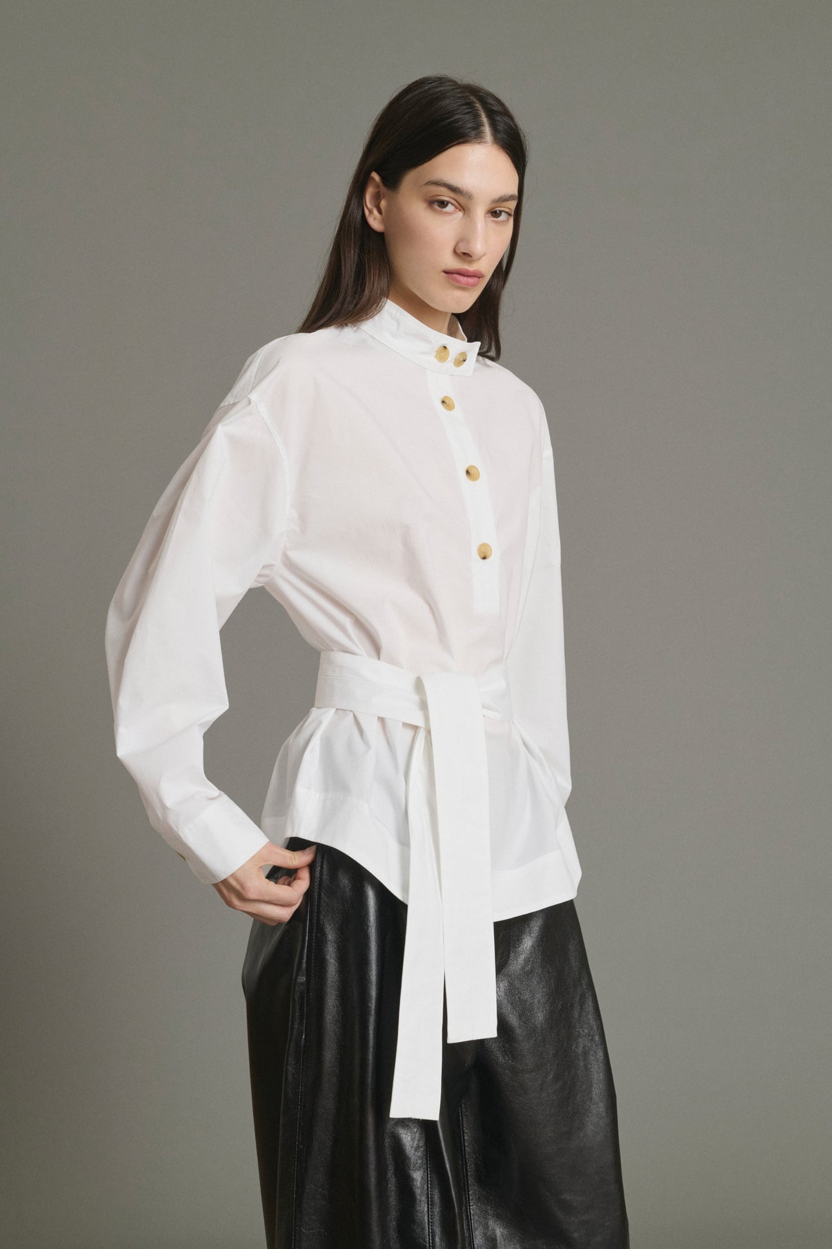 Blusa Lizzie - Blanco Roto - Algodón - Mujer vue 1
