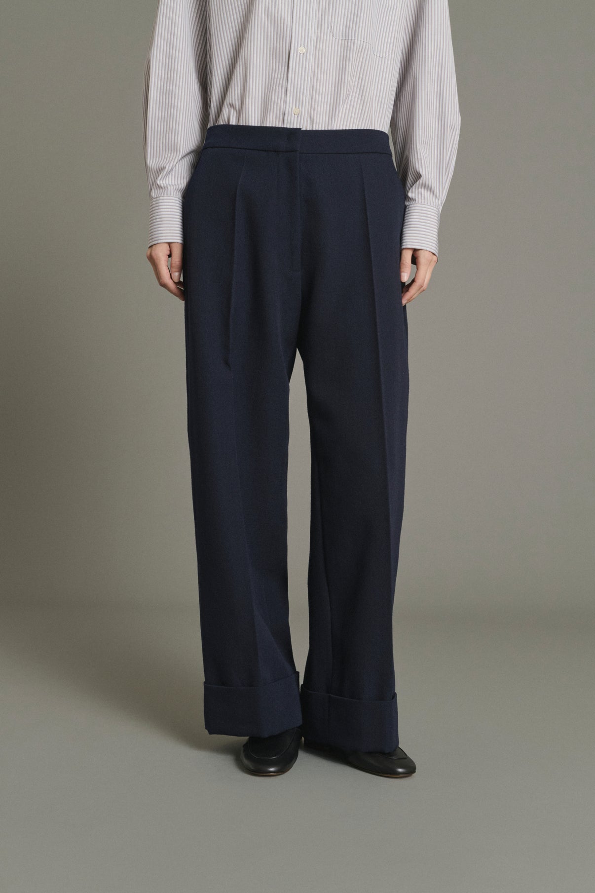 Pantalón Kobe - Navy - Lana - Mujer vue 3