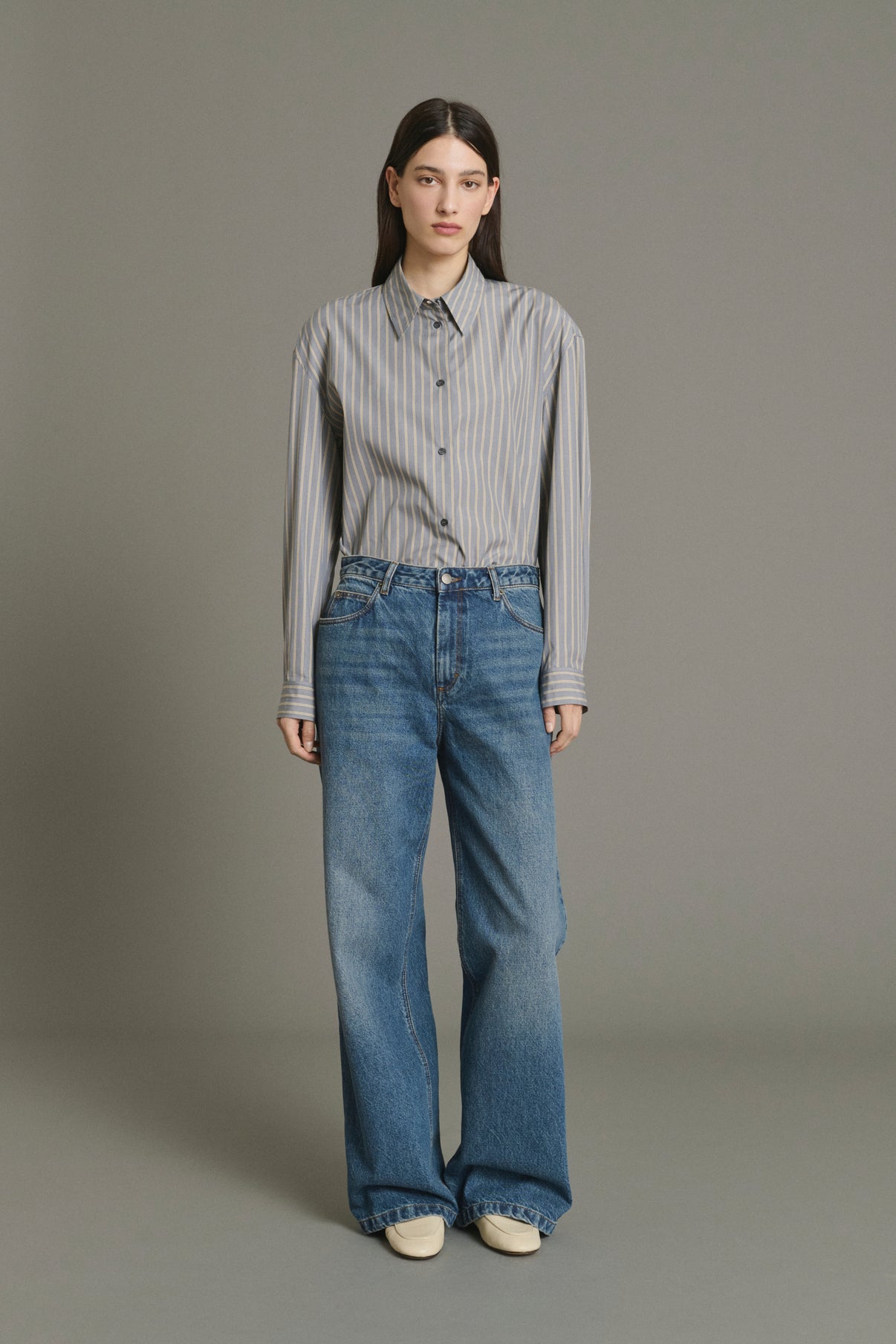 Vaqueros Calvin - Azul lavado recto mujer - Soeur vue 5