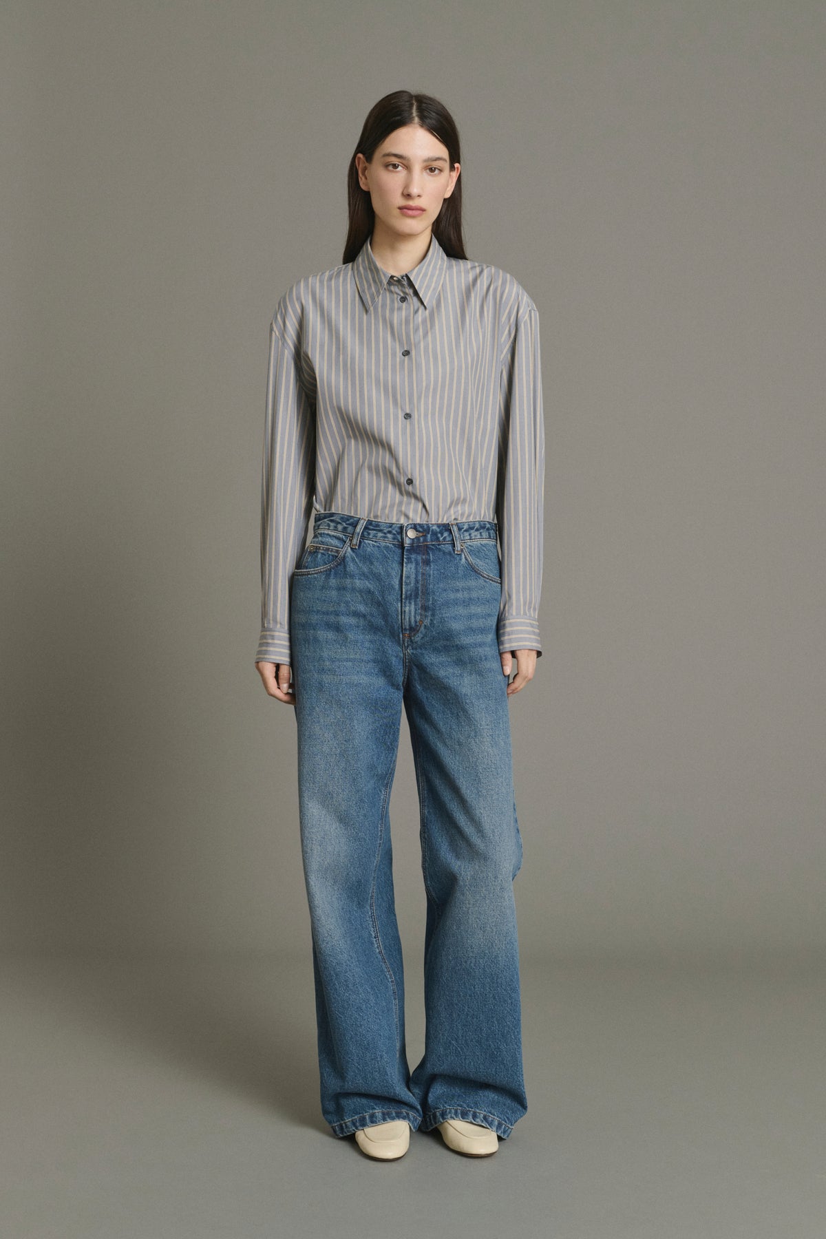 Vaqueros Calvin - Azul lavado recto mujer - Soeur