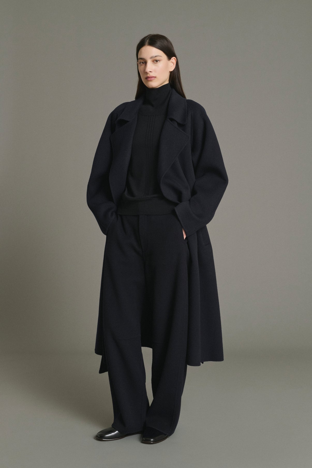Abrigo Harvard - Deep Navy - Lana - Mujer vue 1