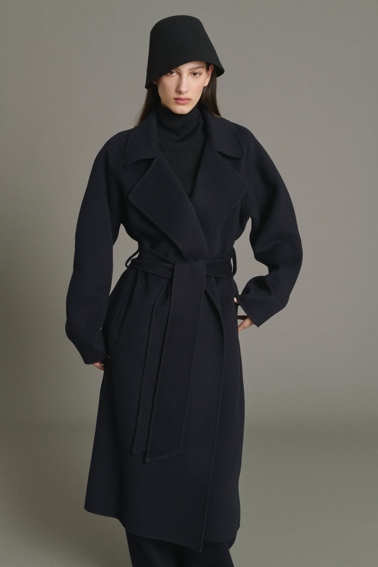 Abrigo Harvard - Deep Navy - Lana - Mujer vue 5