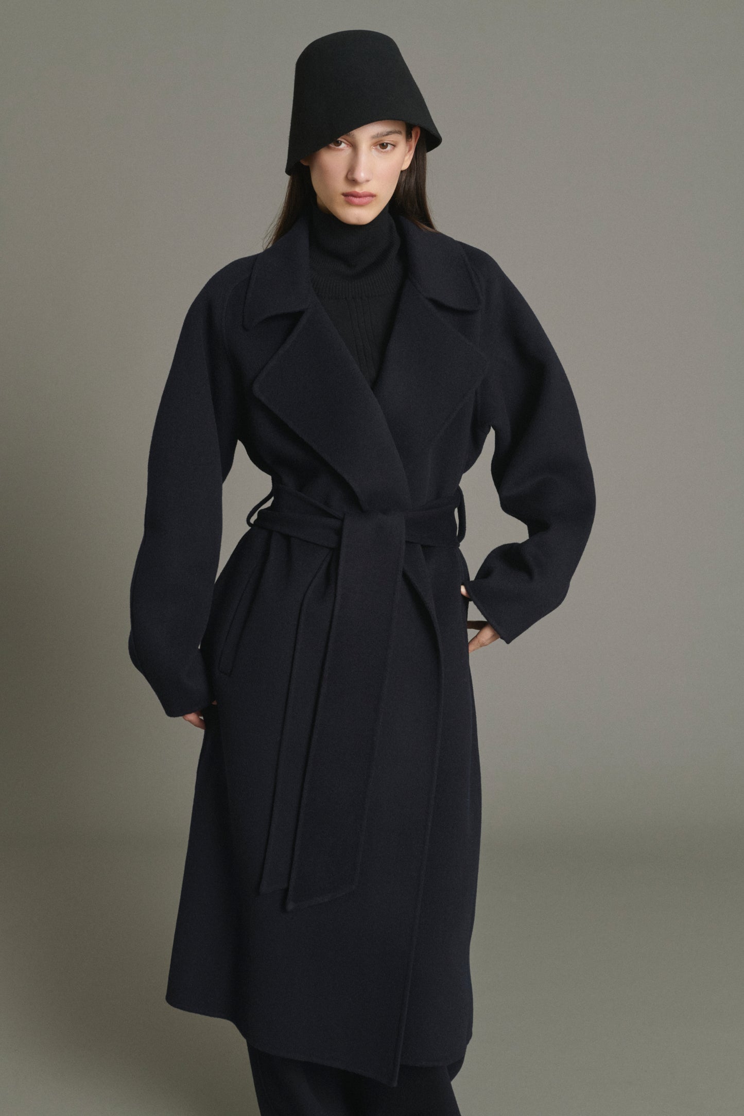 Abrigo Harvard - Deep Navy - Lana - Mujer