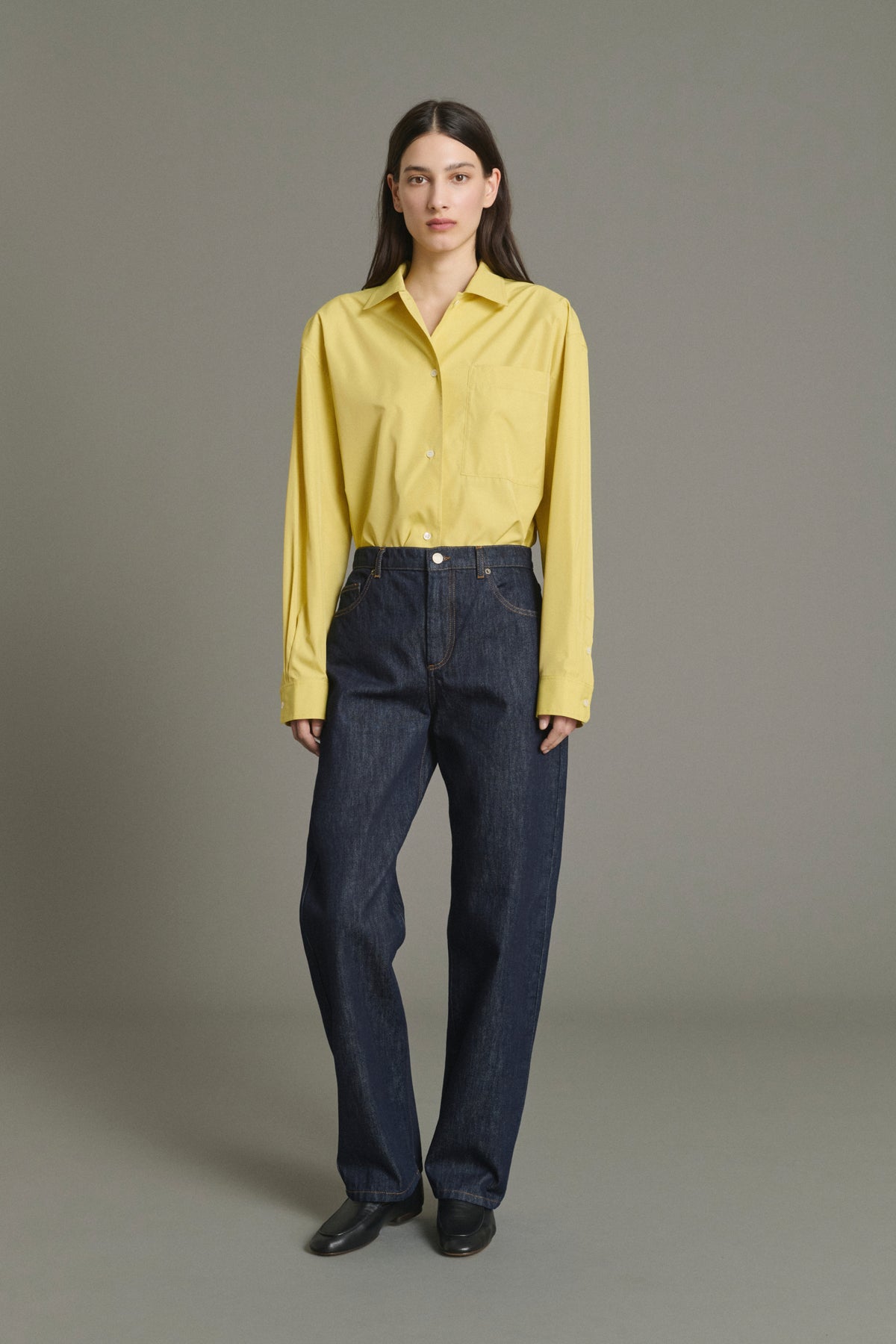 Vaqueros Barnabe - Denim grueso sin lavar Femme - Soeur vue 5