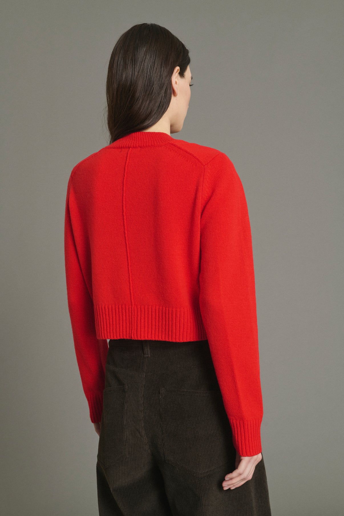 Jersey Jonas - Rojo - Lana merino - Mujer vue 4