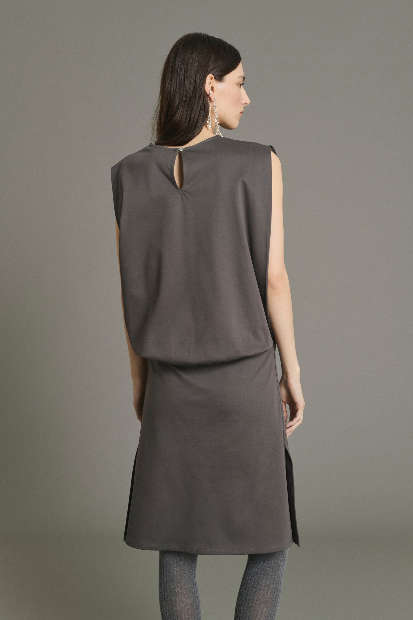 Vestido Jolene - Pizarra - Algodón - Mujer