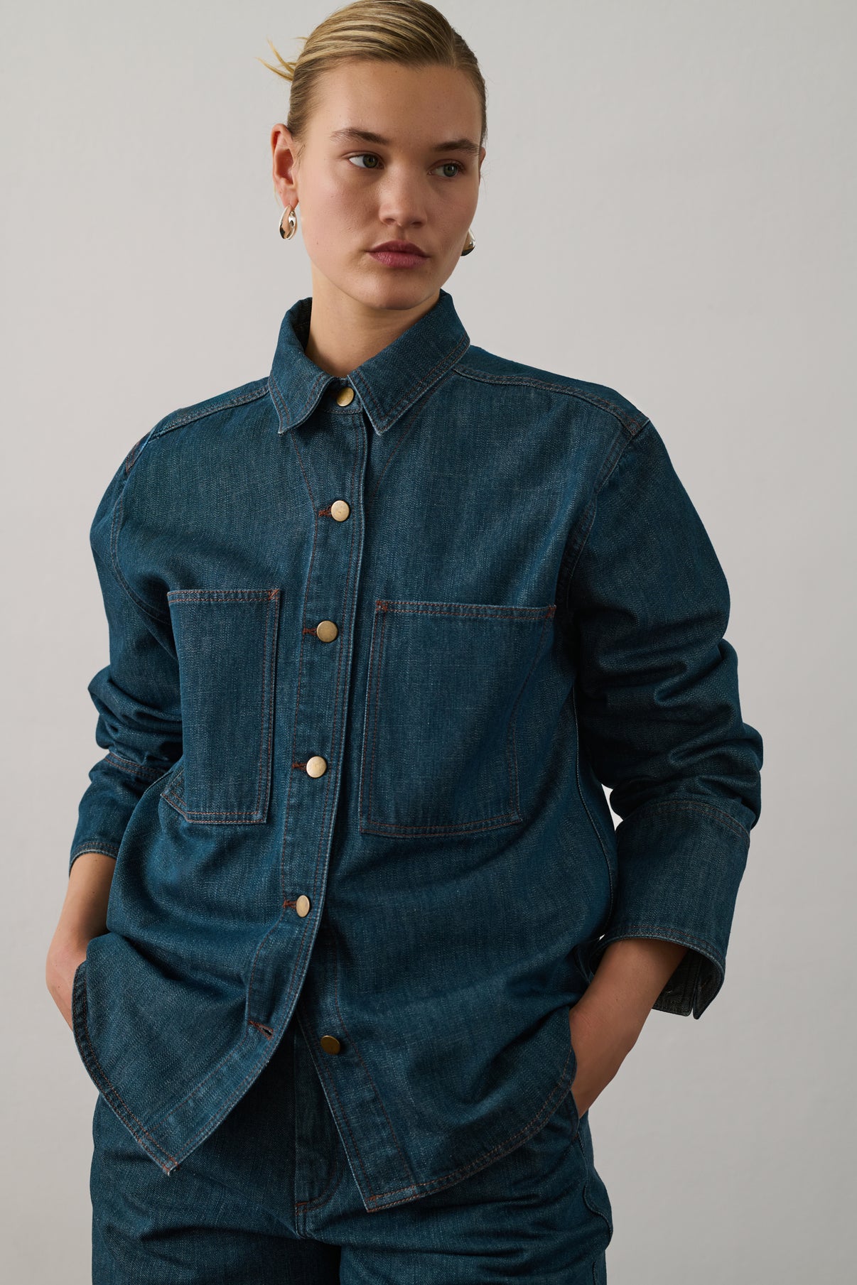 Chemise Garance - Bleu/Vert - Femme vue 1