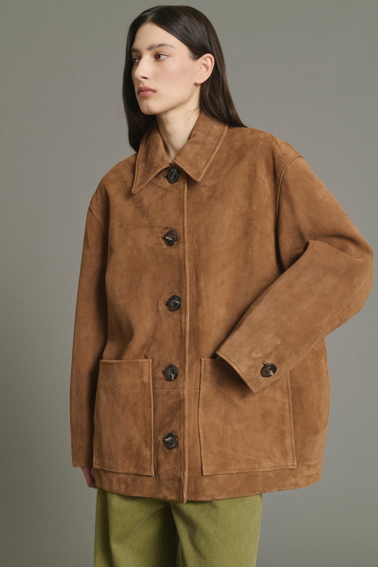 Chaqueta Vincenzo - Natural Cuero Flor Mujer - Soeur vue 3