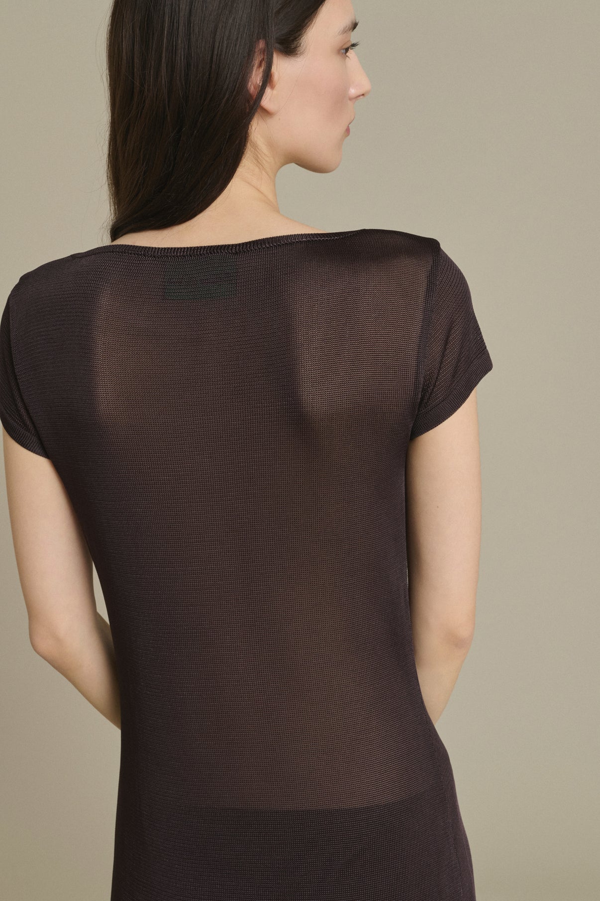 Robe Ornella longue moka fendue Soeur & TL180 - Soeur vue 4