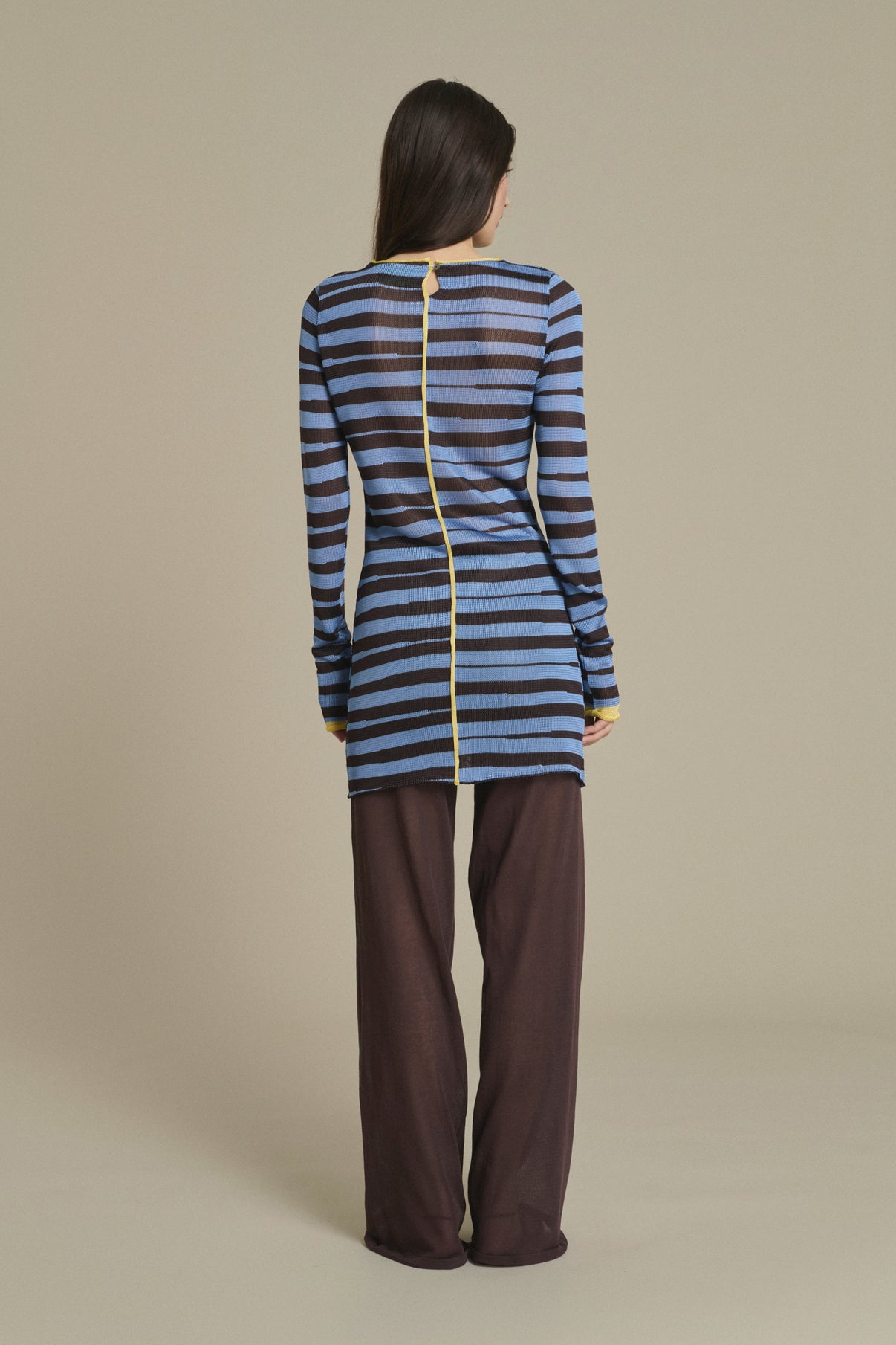 Robe Momo mini rayée moka et bleu ciel Soeur & TL180 - Soeur vue 5