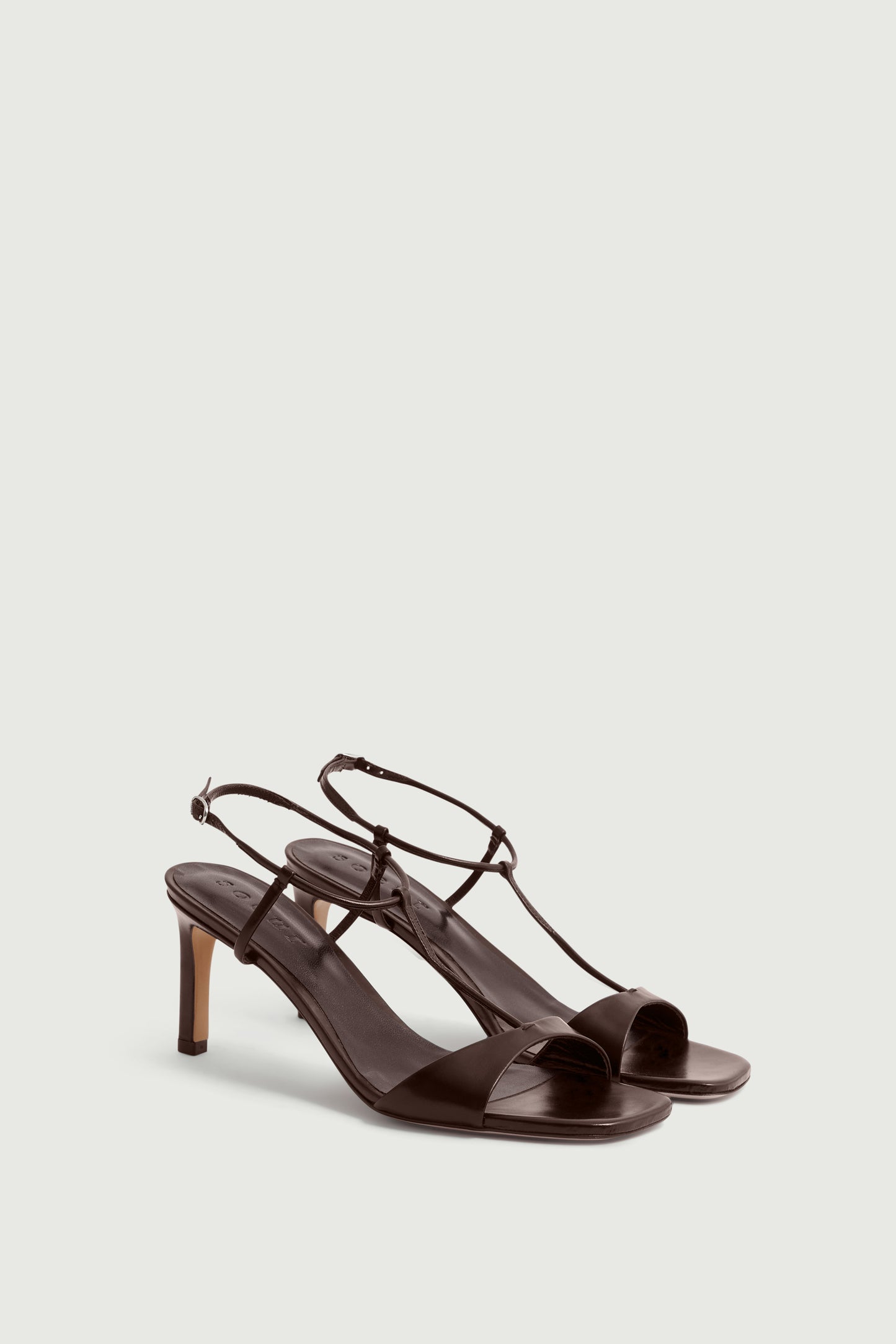 Sandalias Cecilie - Marrón - Cuero - Mujer