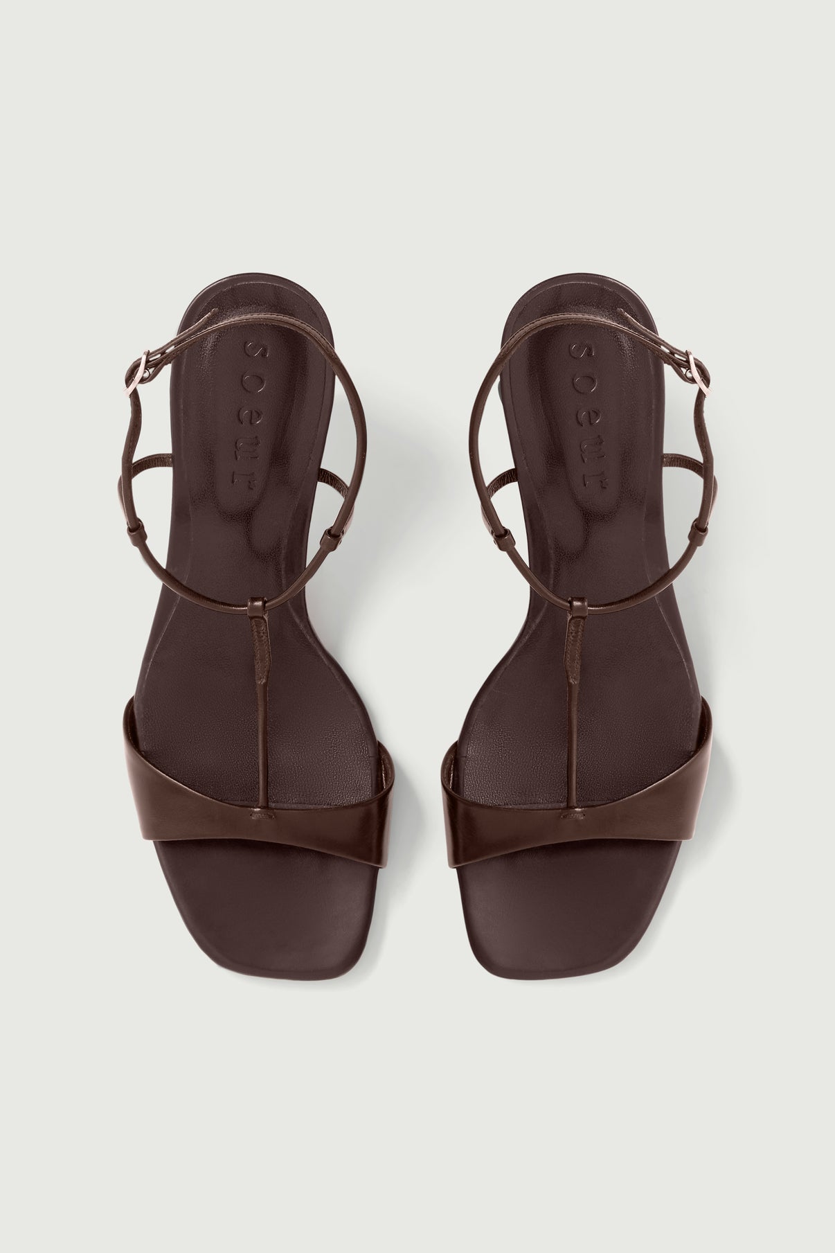 Sandalias Cecilie - Marrón - Cuero - Mujer vue 4