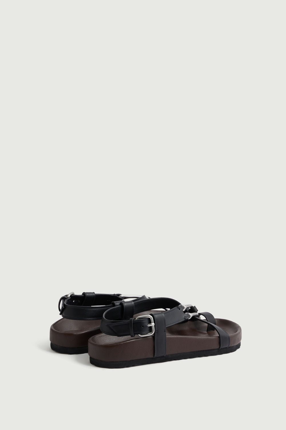 Sandales Cadaques - Noir - Cuir - Femme vue 4