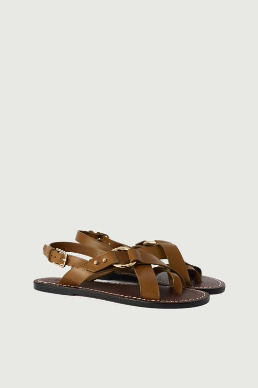 Sandales Florence - Bronze - Cuir - Femme