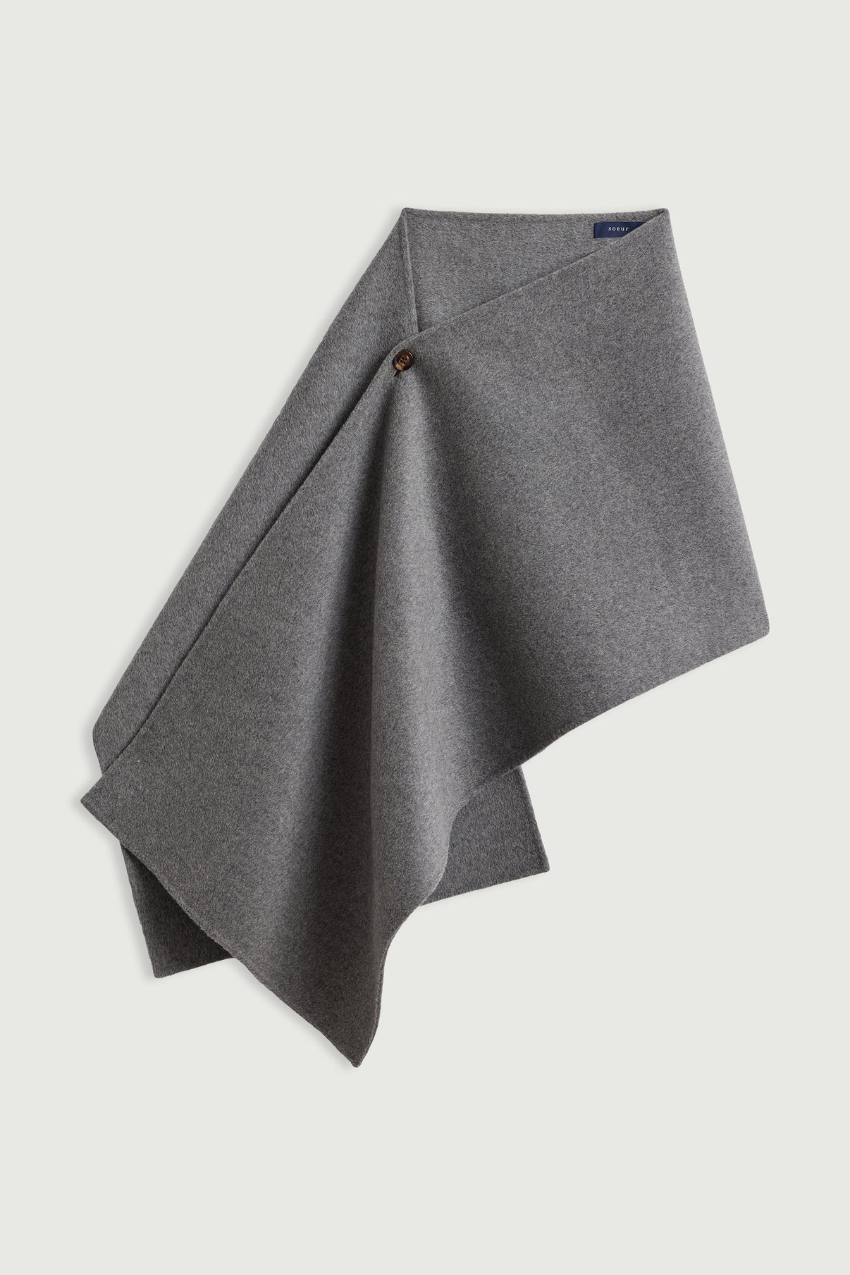Capa Lisette - Gris Claro - Lana - Mujer vue 2