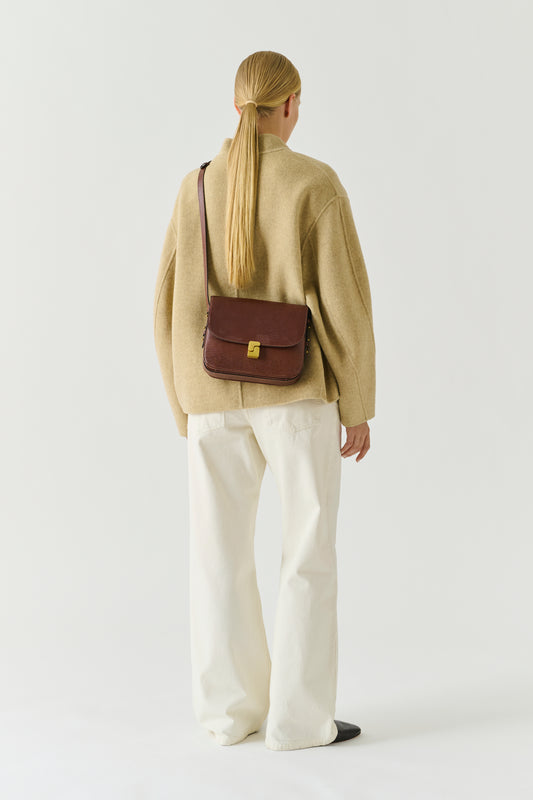 Bolso Bellissima Maxi - Cognac Cuero - Soeur